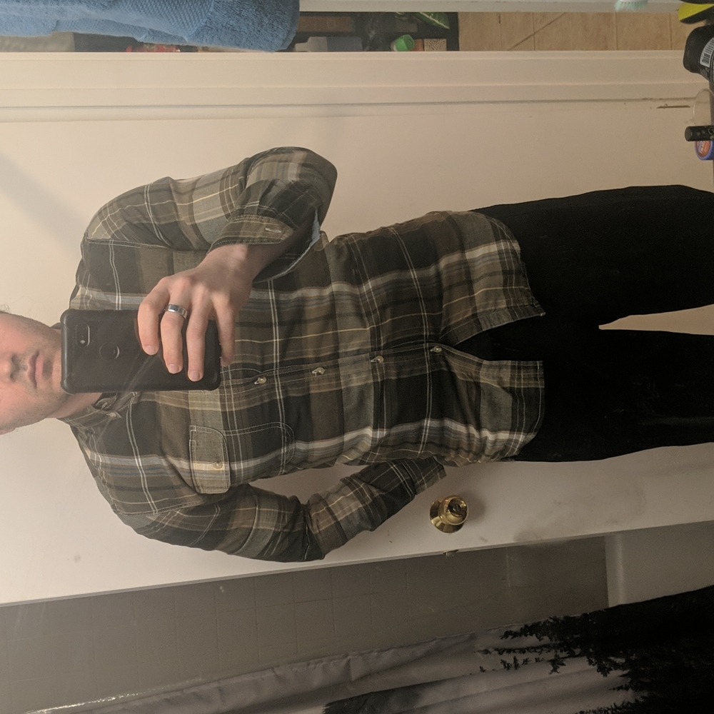 Tailgate Clothing Co Small Green Plaid Button Up